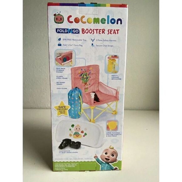 Cocomelon Fold N Go Booster Seat with Tray Feeding Chair for Babies BPA Free NEW - Picture 14 of 14